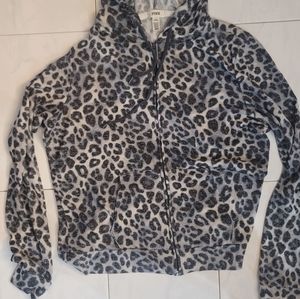 VS Pink Leopard Print Hoodie